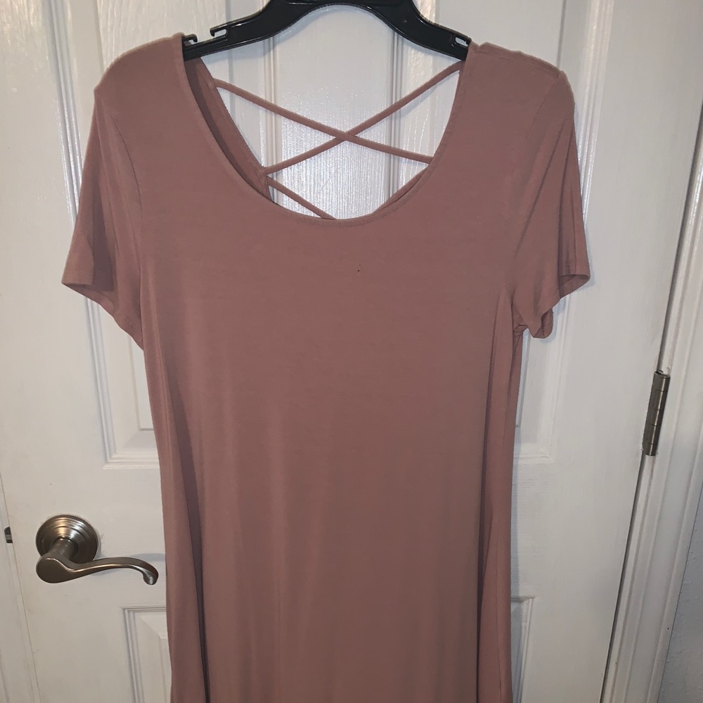 Donated! NOT FOR SALE Forever 21 soft pink dress- size XL